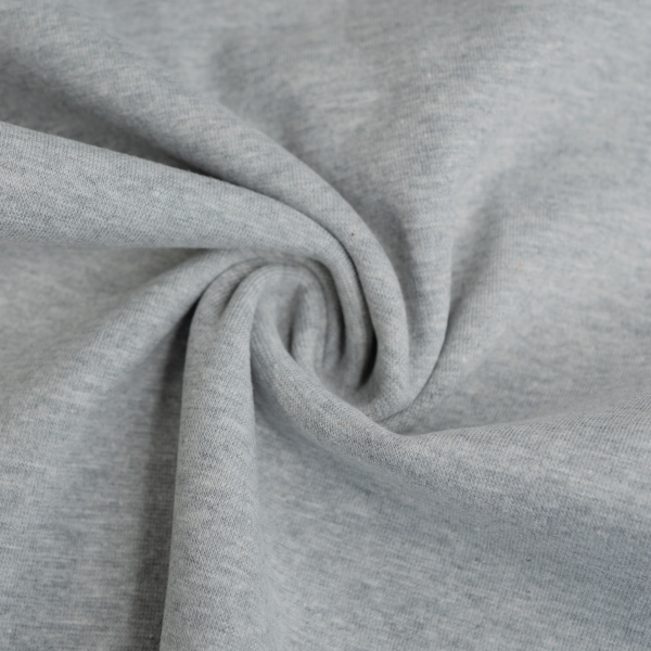 Feinstrick Bündchen Lena hellgrau meliert