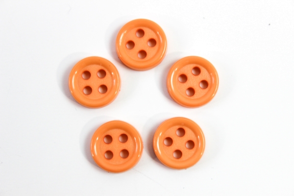 Hemd oder Blusenknopf 11 mm aprikot