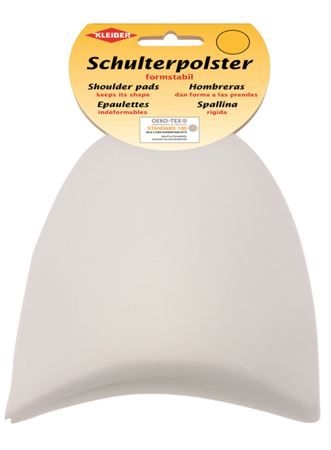 Kleiber Schulterpolster Halbmond 2 Stk. weiß