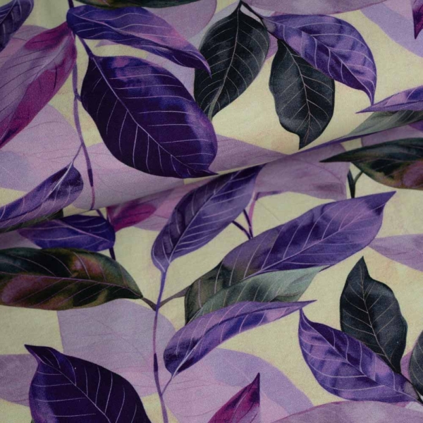 French Terry Sweat Blätter beere