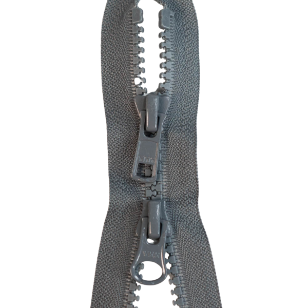 YKK 2-Wege-teilbarer Reißverschluss Jacken Kunststoff grob anthra