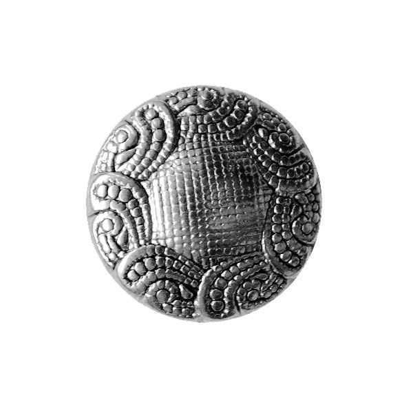 Trachtenknopf Blume 13mm altsilber