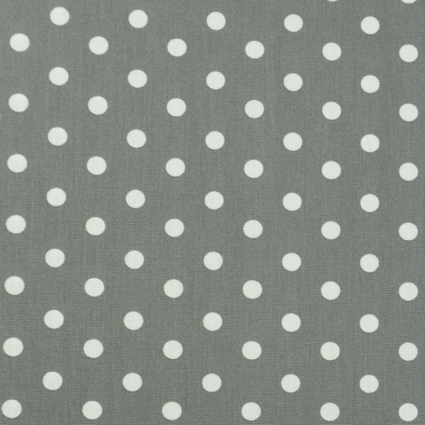 1,30m Zuschnitt Edle Baumwollwebware Popeline Dots grau