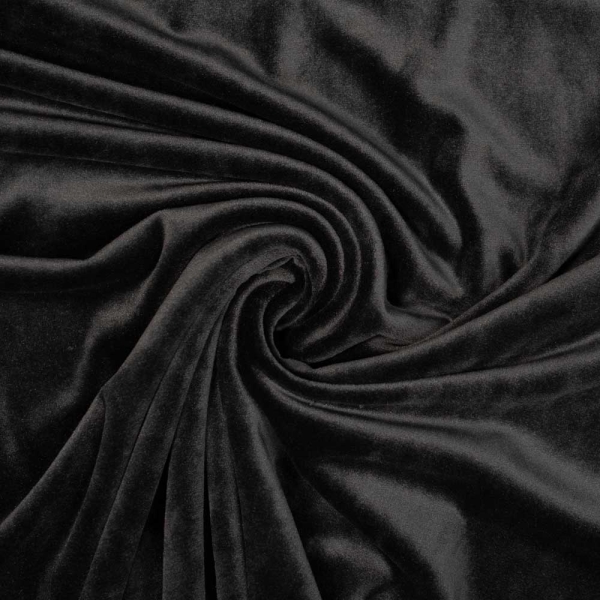 Velvet Samt-Sweat Sofia schwarz