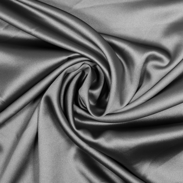 Italienischer Schwerer Festtags Satin Stretch anthrazit