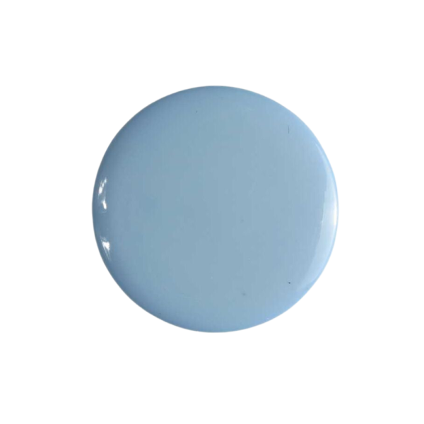 Modeknopf 13mm glänzend hellblau