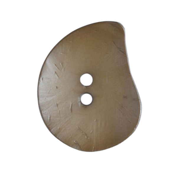 Modeknopf Tropfen 50mm braun