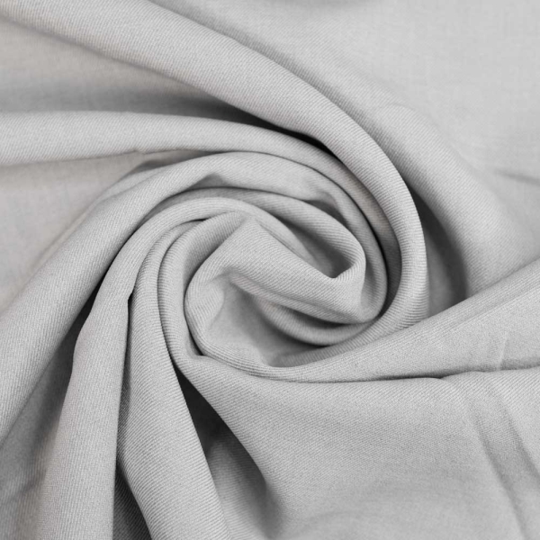 Twill Wool Touch meliert hellgrau