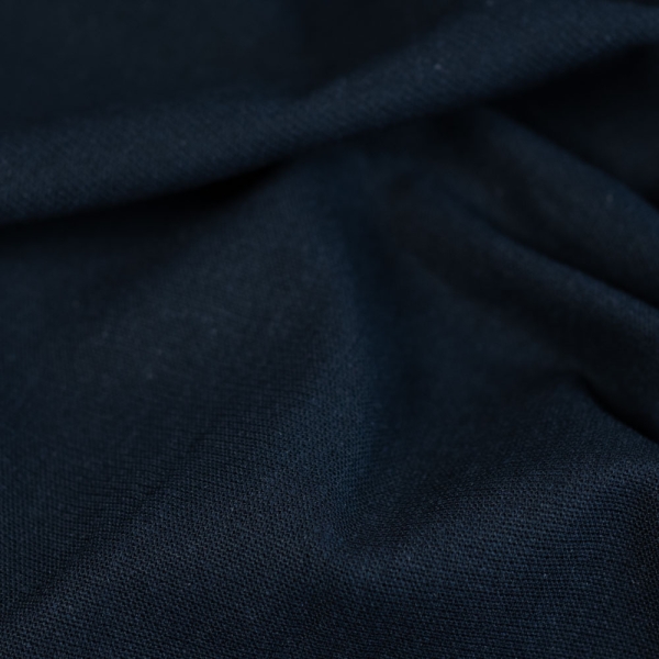Viskose Leinen Stretch dark navy