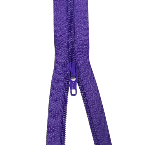 YKK nicht teilbarer Reißverschluss kleine Spirale lila