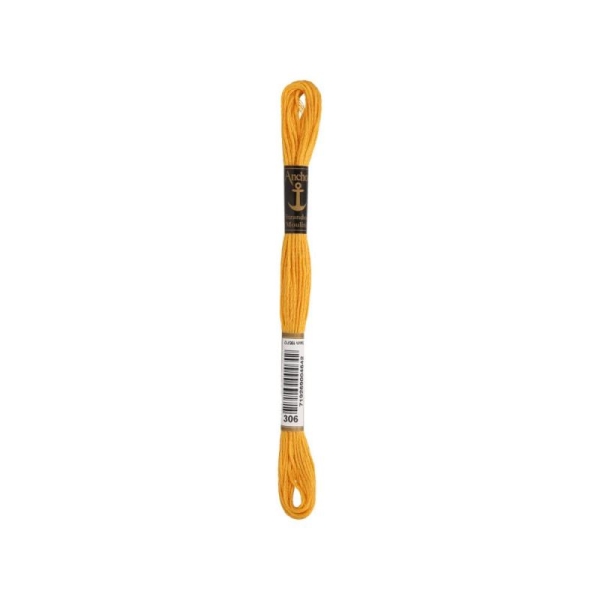 Anchor Sticktwist Garn 6-fädig orange hell