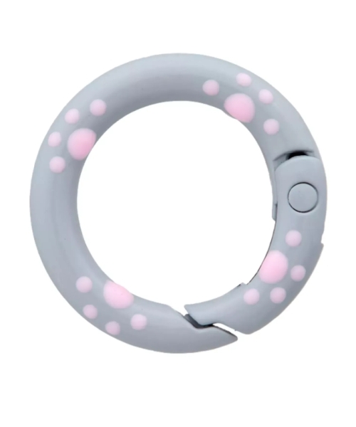 Prym Karabinerhaken Punkte 15mm mittelgrau