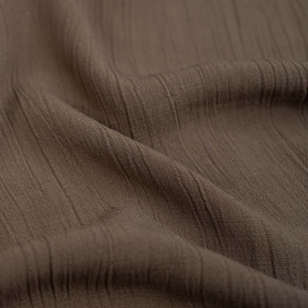 Viskose Leinen Crinkle taupe