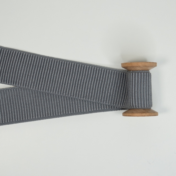 Ripp-Gummiband 50mm SOFT grau