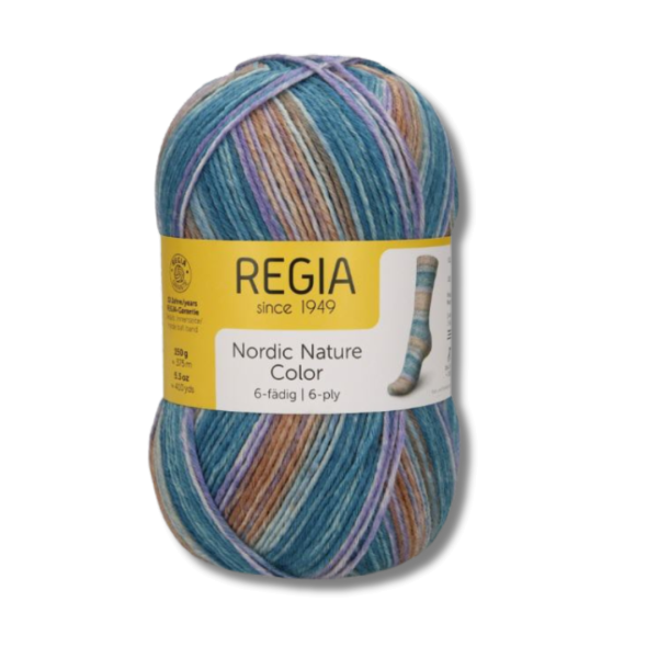 Regia 150gr Sockenwolle 6-fädig Nordic Nature Color 6102