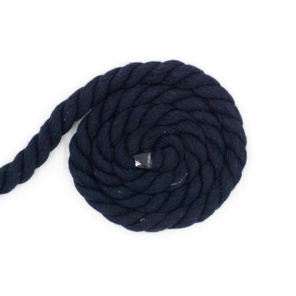 Soft Kordel 10mm gedreht navy