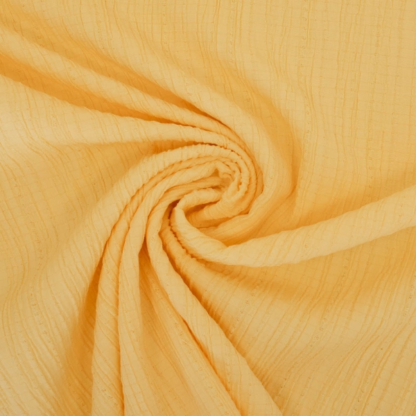 Viskose Crinkle plissiert butter yellow
