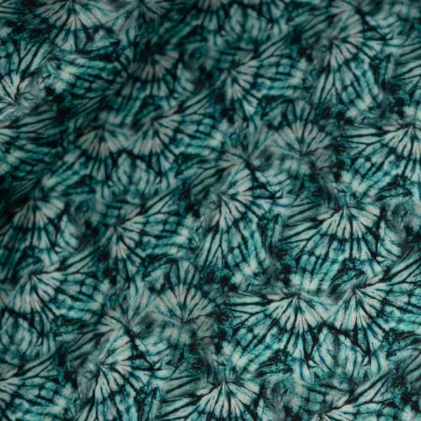 Viskose Satin Batik petrol