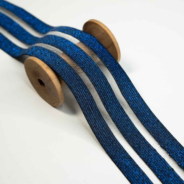 Gummiband Glam 50mm transparent türkis