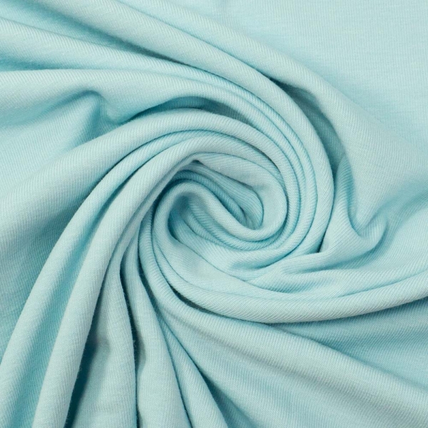 Bio-Baumwolljersey UNI hellblau