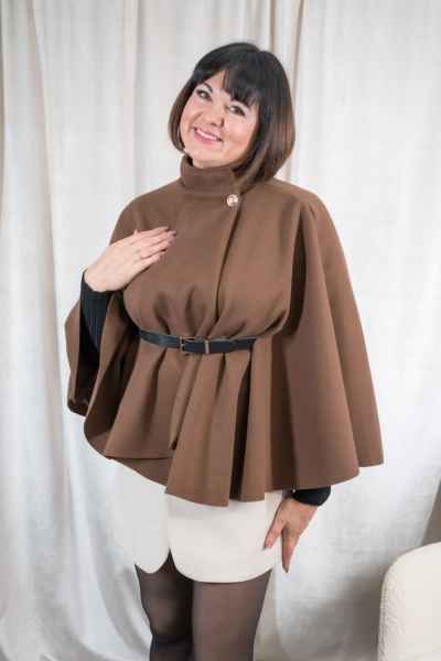 Poncho Cape Penelope braun