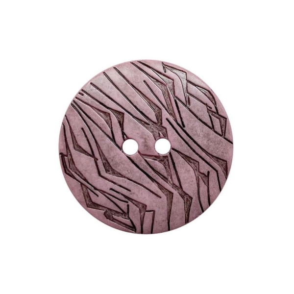 Modeknopf Gemustert 18 mm rosa