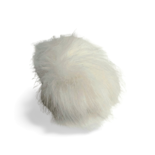 Evlis Bommel 100% Kunsthaar weiß