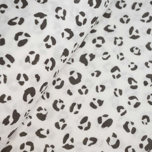 Musselin Double Gauze Leo ecru