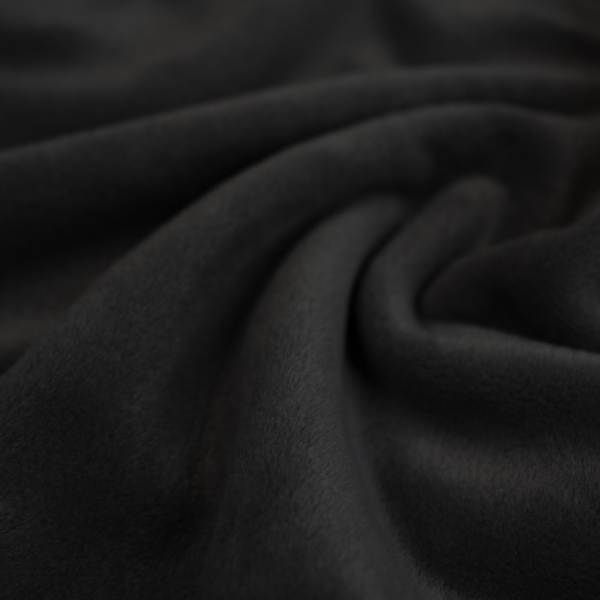 Velours Fleece schwarz