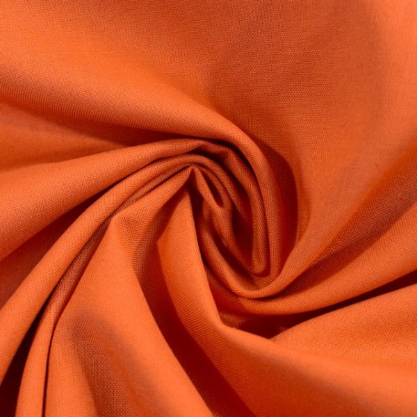 Baumwollwebware Fahnentuch Uni orange