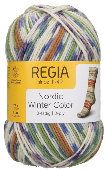 Regia 150gr 8-fädig Nordic Winter Color 3046