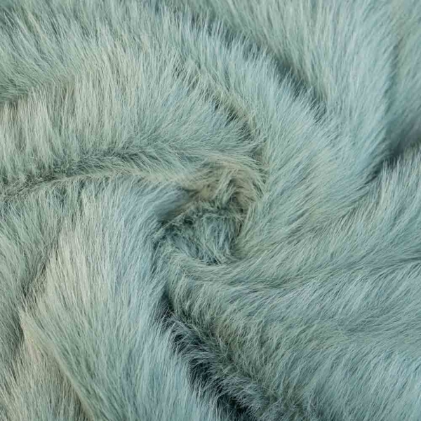 Kunstfell Plüsch Langhaar salbei