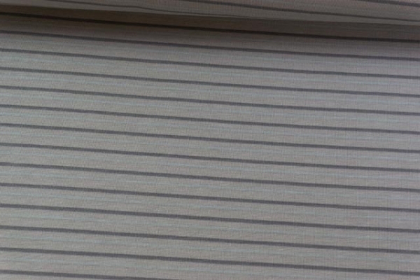 Baumwolljersey Streifen grau-dunkelgrau-hellblau Ökotex 100