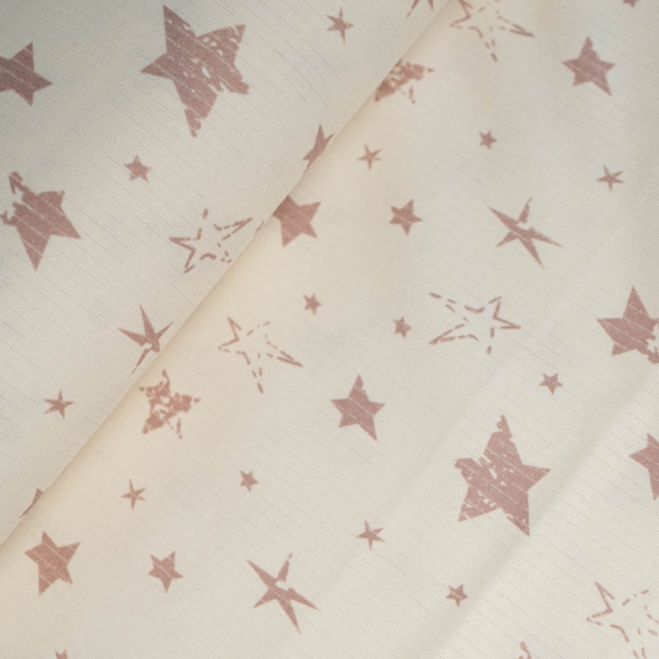 Ripp Baumwolljersey Sternchen mauve