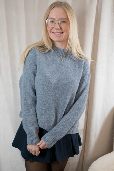 Turtleneck Pullover Tilda jeansblau