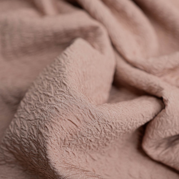 Scuba Crêpe gesmokt nude