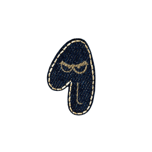 Applikation Jeans Zahl 1