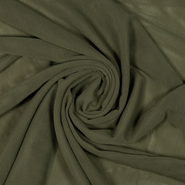 Soft Mesh elastisch khaki