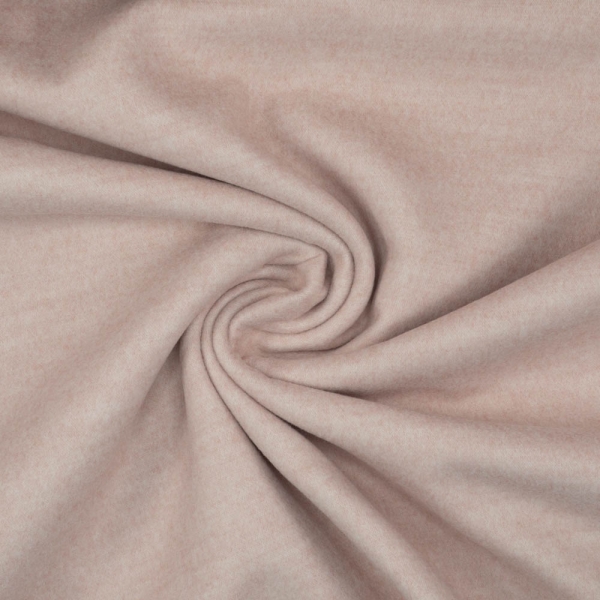Mantelstoff Velour Meliert nude
