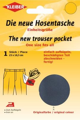 Kleiber Quick-Ersatzhosentasche dunkelgrau