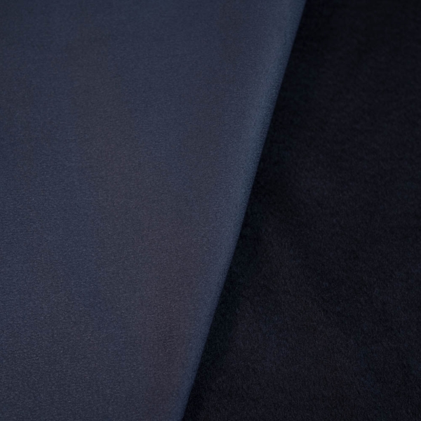 Wildleder Imitat mit Fleece Soft dark navy