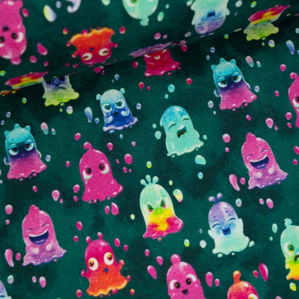 Alpensweat kleine Monster petrol