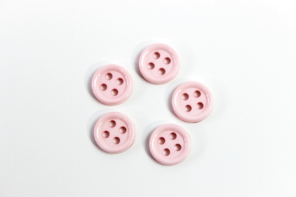 Hemd oder Blusenknopf 11 mm rosa