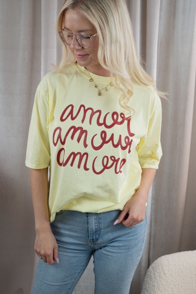 Oversized Shirt Amour butter yellow