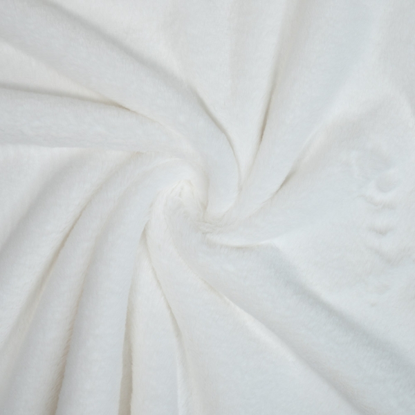 Kunstfell Plüsch Soft weiß