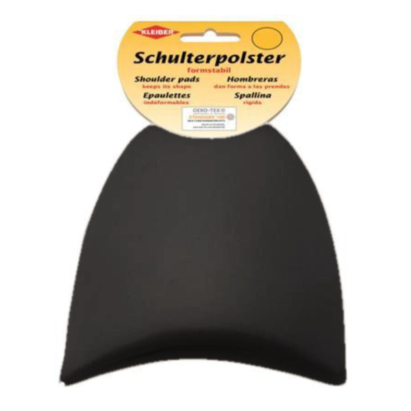 Kleiber Schulterpolster Halbmond schwarz