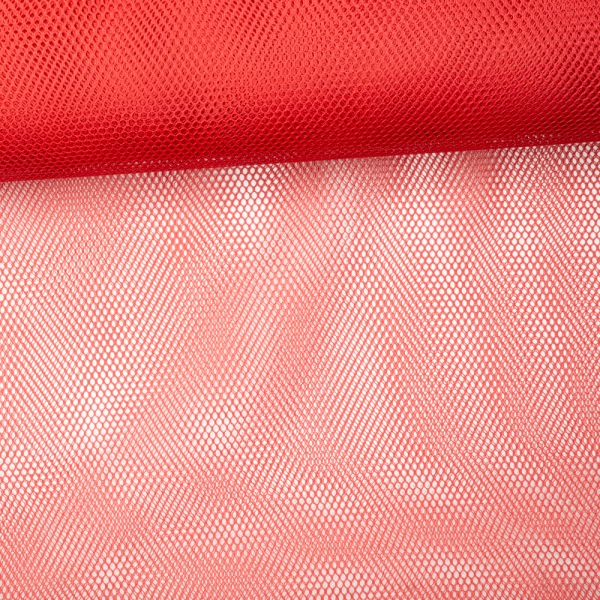 Netzstoff Grob elastisch rot