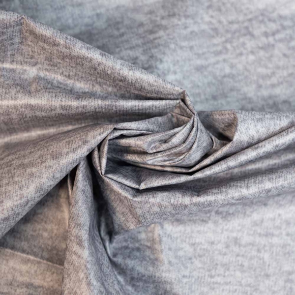 Wasserabweisender Folienstoff Strickoptik anthra