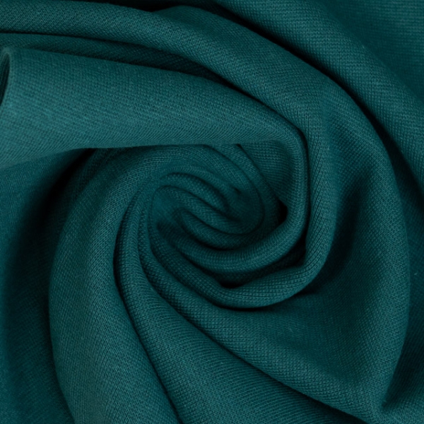 50cm Zuschnitt Feinstrick Bündchen petrol