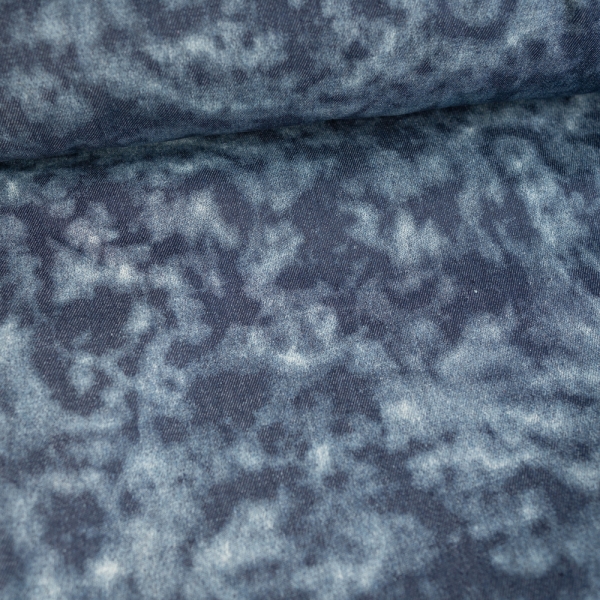 Jeansstoff Denim Batik navy